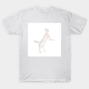Cat portrait. Watercolor illustration monochrome animal T-Shirt